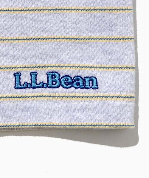 L.L.Bean（エルエルビーン）の「【JAPAN EDITION】ユニオン・ショートスリーブ・ストライプ・ティ（Tシャツ/カットソー・レディース・グレー系その他/ホワイト×グリーン/ホワイト系その他/ブルー系その他・MEDIUM）」の9枚目の写真