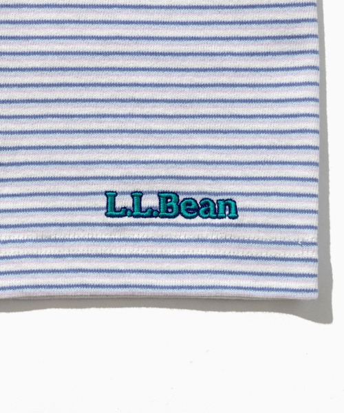 L.L.Bean（エルエルビーン）の「【JAPAN EDITION】ユニオン・ショートスリーブ・ストライプ・ティ（Tシャツ/カットソー・レディース・グレー系その他/ホワイト×グリーン/ホワイト系その他/ブルー系その他・MEDIUM）」の11枚目の写真