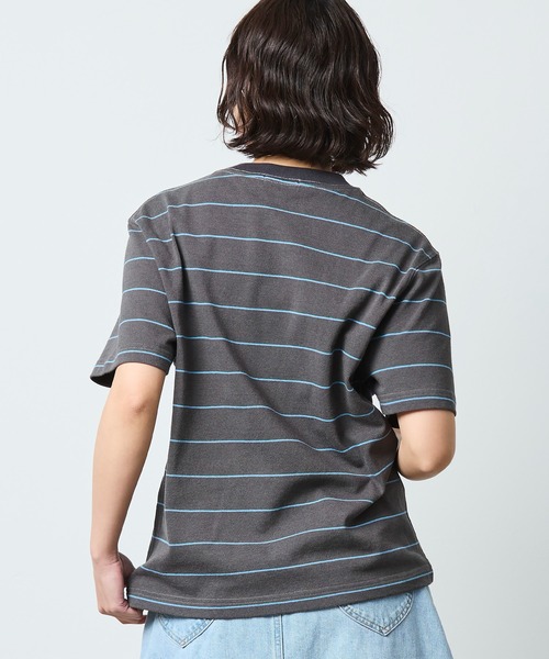 L.L.Bean（エルエルビーン）の「【JAPAN EDITION】ユニオン・ショートスリーブ・ストライプ・ティ（Tシャツ/カットソー・レディース・グレー系その他/ホワイト×グリーン/ホワイト系その他/ブルー系その他・MEDIUM）」の17枚目の写真
