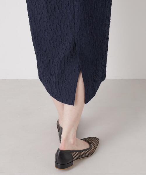 troisiemeCHACO(トロワズィエムチャコ)の「troisieme chaco/別注 PUFFY JACQUARD ワンピース(ワンピース・レディース・ベージュ/ネイビー・38)」の18枚目の写真