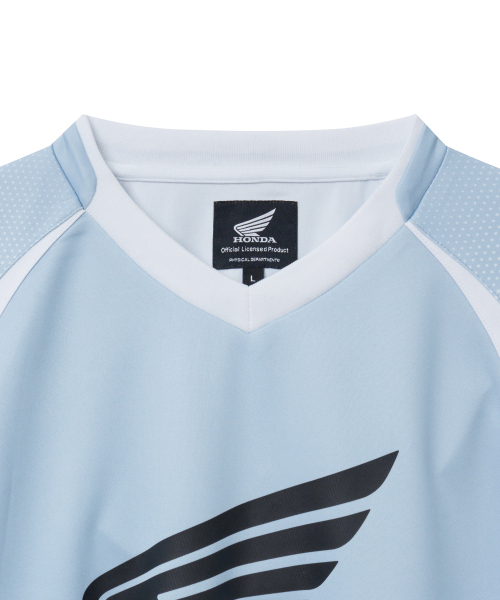 PHYPS MOTORCYCLE(フィップスモーターサイクル)の「Motorcycle Jersey Long Sleeve Light Blue(Tシャツ/カットソー・レディース・その他・MEDIUM/LARGE/SMALL/X-LARGE)」の3枚目の写真