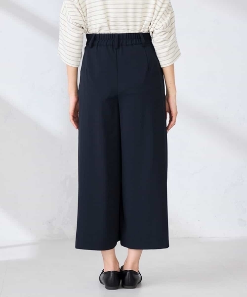 a.v.v(アーヴェヴェ)の「【洗える】サイドプリーツクロップドパンツ(その他パンツ・レディース・グレー系その他/ネイビー・40/38/36)」の20枚目の写真