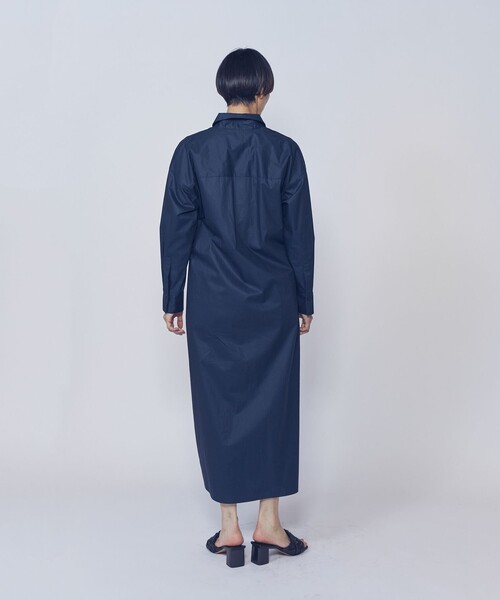 1er Arrondissement(プルミエアロンディスモン)の「ハイカウントチンツツイストシャツワンピース(シャツワンピース・レディース・ブルー系その他3/イエロー系その他5・36/38)」の8枚目の写真