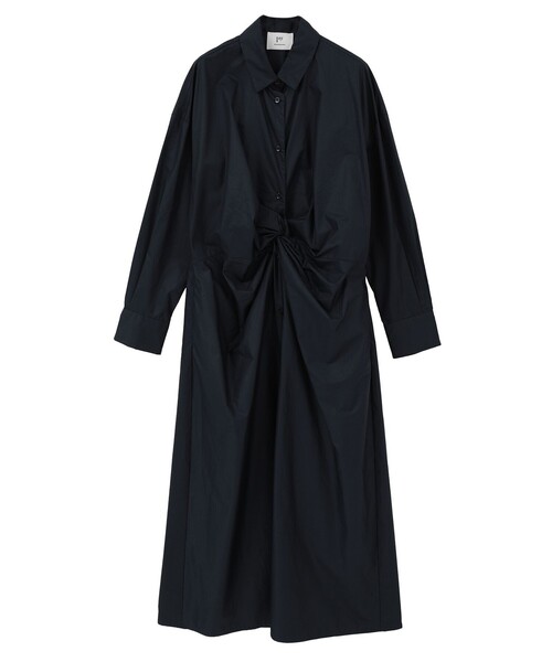 1er Arrondissement(プルミエアロンディスモン)の「ハイカウントチンツツイストシャツワンピース(シャツワンピース・レディース・ブルー系その他3/イエロー系その他5・36/38)」の10枚目の写真