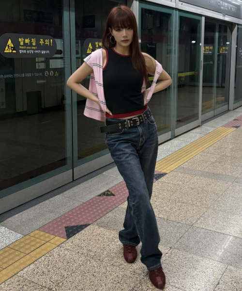 VETEZE(ベテゼ)の「Slim Fit Layered Sleeveless (Black/R)(Tシャツ/カットソー・レディース・その他・FREE)」の4枚目の写真