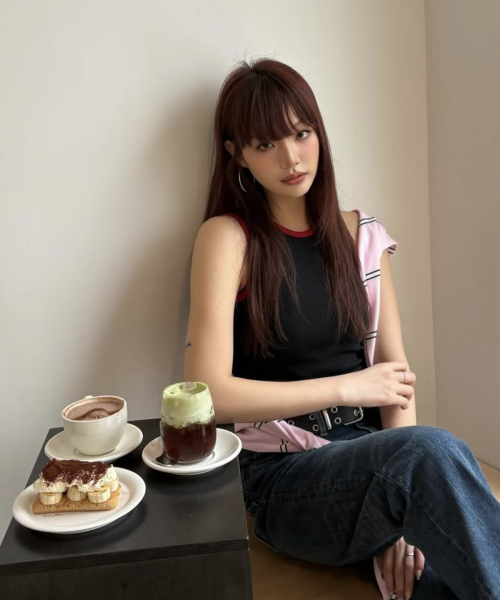 VETEZE(ベテゼ)の「Slim Fit Layered Sleeveless (Black/R)(Tシャツ/カットソー・レディース・その他・FREE)」の5枚目の写真