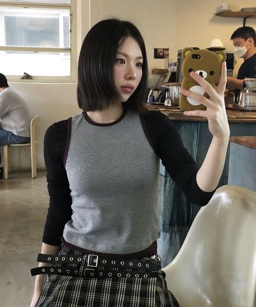 VETEZE(ベテゼ)の「Slim Fit Layered Sleeveless (Black/R)(Tシャツ/カットソー・レディース・その他・FREE)」の15枚目の写真
