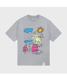 [ユニセックス]ニュードローイング半袖Tシャツ_3カラー
