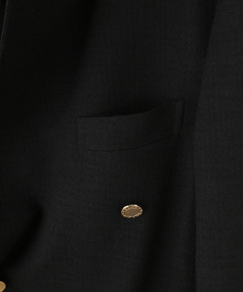 Couture d'adam（クチュールドアダム）の「COUTURE D'ADAM/クチュールドアダム Double JK Summer Tweed（テーラードジャケット・レディース・ブラック・38）」の3枚目の写真