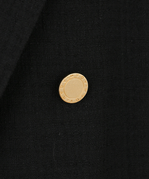 Couture d'adam（クチュールドアダム）の「COUTURE D'ADAM/クチュールドアダム Double JK Summer Tweed（テーラードジャケット・レディース・ブラック・38）」の5枚目の写真