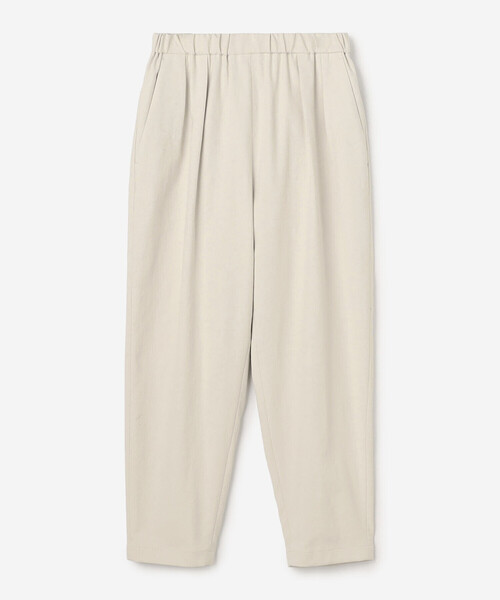 Morris & Sons（モリスアンドサンズ）の「MORRIS & SONS | タックイージーパンツ WOMEN（スラックス・レディース・ダークグレー/アイボリー/カーキ・1/0）」の6枚目の写真