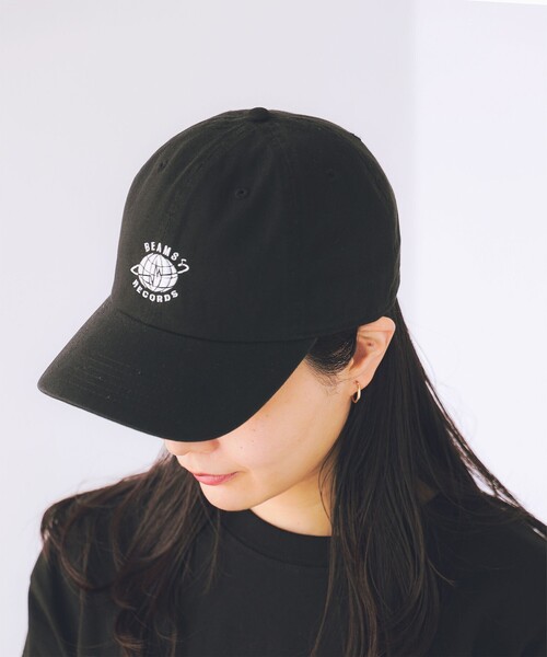 BEAMS RECORDS(ビームスレコーズ)の「BEAMS RECORDS / LOGO Cap(キャップ・メンズ・ブラック/ベージュ・ONE SIZE)」の1枚目の写真