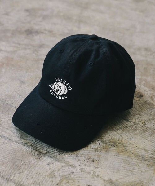BEAMS RECORDS(ビームスレコーズ)の「BEAMS RECORDS / LOGO Cap(キャップ・メンズ・ブラック/ベージュ・ONE SIZE)」の3枚目の写真
