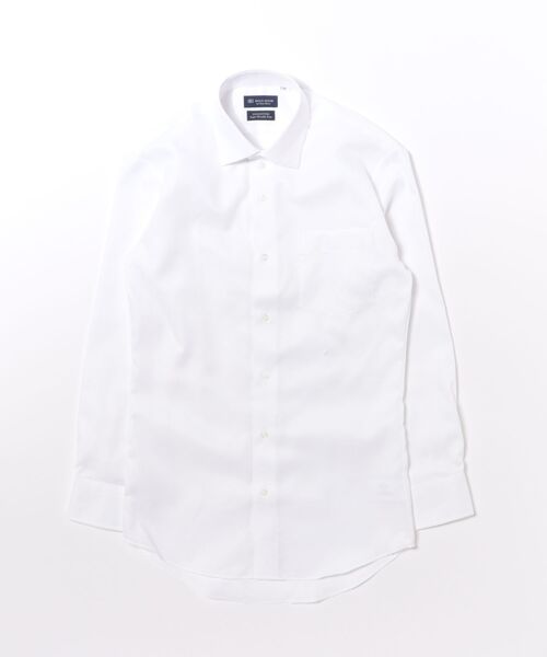 TOKYO SHIRTS（トウキョウシャツ）の「【超形態安定】形態安定ノンアイロン ワイド 長袖ビジネスワイシャツ（ビジネスシャツ・メンズ・ホワイト・首回り43cm-裄丈86cm/首回り43cm-裄丈82cm/首回り42cm-裄丈86cm/首回り42cm-裄丈82cm/首回り41cm-裄丈86cm/首回り41cm-裄丈82cm/首回り39cm-裄丈84cm/首回り39cm-裄丈80cm/首回り37cm-裄丈84cm/首回り37cm-裄丈80cm）」の6枚目の写真