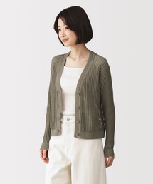 透かし編み」に該当するレディースのカーディガン/ボレロファッション