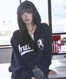 UNTITLED SEOUL（アンタイトル ソウル）の「ユニコーンバスティエンブレムフードジップアップネイビー（パーカー）」