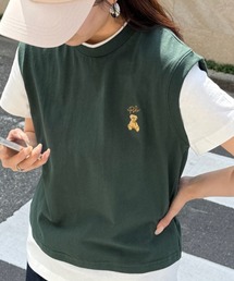 ジレ カーキ M ジレ カーキ M ジレ」に該当するトップス（グリーン