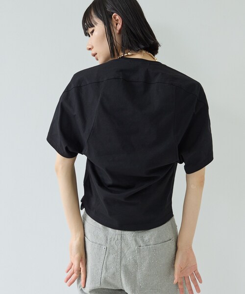 GALLEST(ギャレスト)の「【UVカット】ラグランフォルムカットソー(Tシャツ/カットソー・レディース・ベージュ/ブラック/ホワイト/イエロー系その他・38)」の9枚目の写真