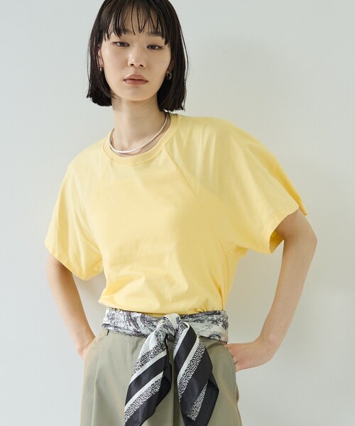 GALLEST(ギャレスト)の「【UVカット】ラグランフォルムカットソー(Tシャツ/カットソー・レディース・ベージュ/ブラック/ホワイト/イエロー系その他・38)」の10枚目の写真