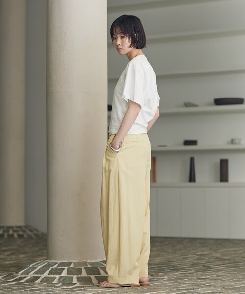 GALLEST(ギャレスト)の「ラグランフォルムカットソー(Tシャツ/カットソー・レディース・ベージュ/ブラック/ホワイト/イエロー系その他・38)」の11枚目の写真