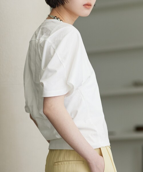 GALLEST(ギャレスト)の「ラグランフォルムカットソー(Tシャツ/カットソー・レディース・ベージュ/ブラック/ホワイト/イエロー系その他・38)」の14枚目の写真