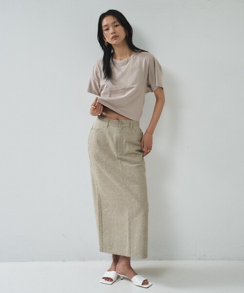 GALLEST(ギャレスト)の「ラグランフォルムカットソー(Tシャツ/カットソー・レディース・ベージュ/ブラック/ホワイト/イエロー系その他・38)」の6枚目の写真