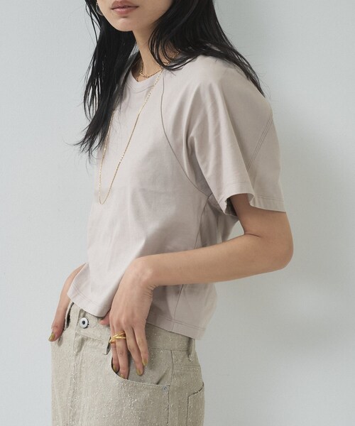 GALLEST(ギャレスト)の「ラグランフォルムカットソー(Tシャツ/カットソー・レディース・ベージュ/ブラック/ホワイト/イエロー系その他・38)」の8枚目の写真