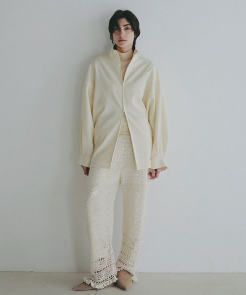 ETRE TOKYO(エトレトウキョウ)の「クロシェニットパンツ(その他パンツ・レディース・アイボリー/ブラック・S/M)」の12枚目の写真