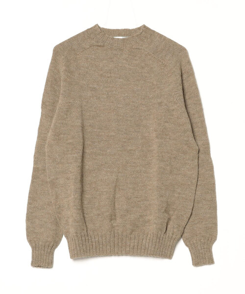 Harley of Scotland(ハーレーオブスコットランド)の「【T18】【Harley of Scotland/ハーレー オブ スコットランド】2PLY SADDLE SHOULDER CREW SWEATER(ニット/セーター・メンズ・モスグリーン/ブラウン/ブラック/チャコールグレー/グレー・42)」の5枚目の写真