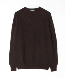 Harley of Scotland | 【T18】【Harley of Scotland/ハーレー オブ スコットランド】2PLY SADDLE SHOULDER CREW SWEATER(ニット/セーター)