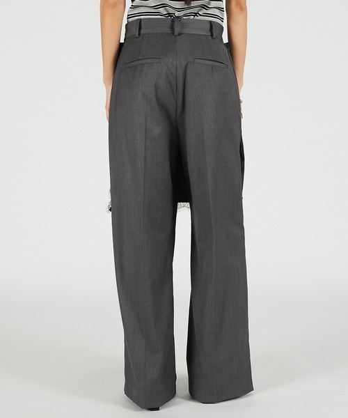 PRANK PROJECT(プランクプロジェクト)の「【2026Summer Pre-Order】デタッチャブルエプロンパンツ / Detachable Apron Pants(スラックス・レディース・ネイビー/グレー・36/38)」の3枚目の写真