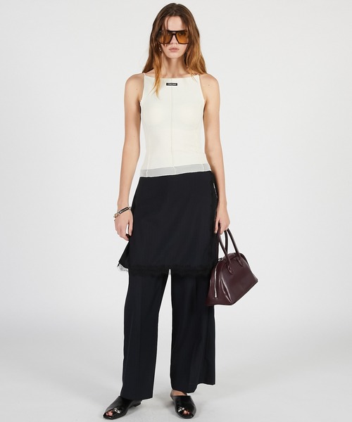 PRANK PROJECT(プランクプロジェクト)の「【2026Summer Pre-Order】デタッチャブルエプロンパンツ / Detachable Apron Pants(スラックス・レディース・ネイビー/グレー・36/38)」の6枚目の写真