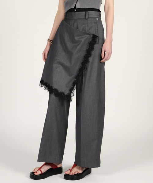 PRANK PROJECT(プランクプロジェクト)の「【2026Summer Pre-Order】デタッチャブルエプロンパンツ / Detachable Apron Pants(スラックス・レディース・ネイビー/グレー・36/38)」の10枚目の写真