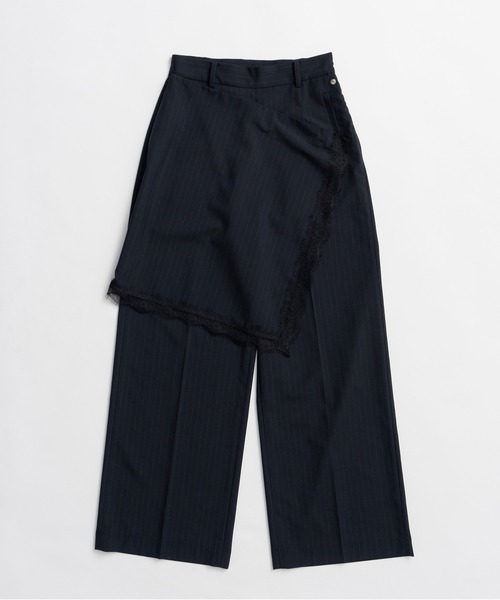 PRANK PROJECT(プランクプロジェクト)の「デタッチャブルエプロンパンツ / Detachable Apron Pants(スラックス・レディース・ネイビー/グレー・36/38)」の3枚目の写真