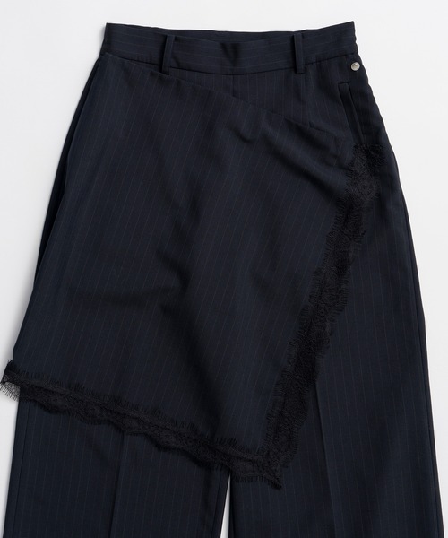 PRANK PROJECT(プランクプロジェクト)の「デタッチャブルエプロンパンツ / Detachable Apron Pants(スラックス・レディース・ネイビー/グレー・36/38)」の5枚目の写真