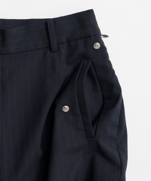 PRANK PROJECT(プランクプロジェクト)の「デタッチャブルエプロンパンツ / Detachable Apron Pants(スラックス・レディース・ネイビー/グレー・36/38)」の9枚目の写真