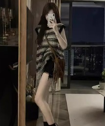 ノースリーブニット