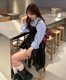 【丈が選べる2サイズ】イレヘムキャミチュニック
