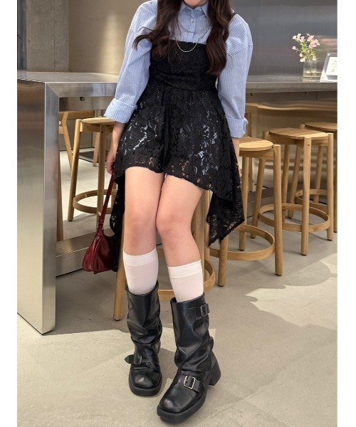 Another Branch olive des olive(アナザーブランチオリーブデオリーブ)の「【丈が選べる2サイズ】イレヘムキャミチュニック(シャツ/ブラウス・レディース・チェック/ドット/ブラック/ホワイト系その他/ブラック系その他/オフホワイト/その他1/その他2・FREE)」の21枚目の写真