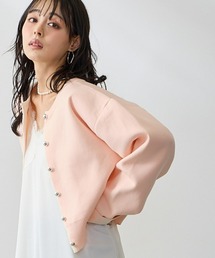 スポンディッシュバイカラーカーディガン