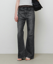 [Premium] ナチュラルセミブーツカットデニムパンツグレー MDPT059GRAY