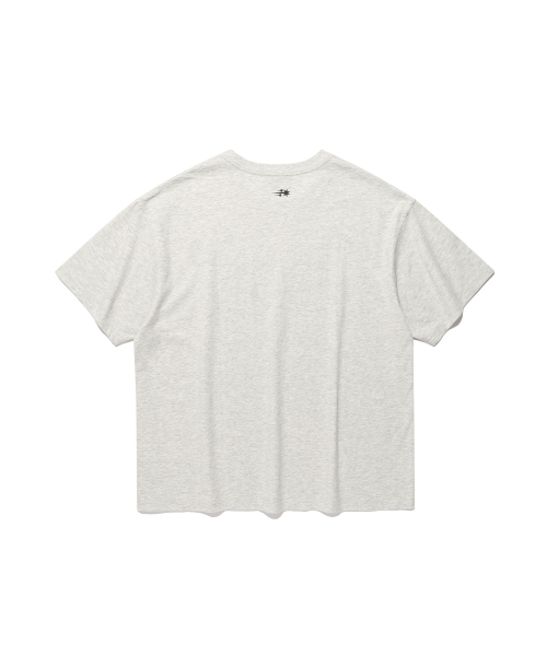NICE GHOST CLUB（ナイスゴーストクラブ）の「OVAL 3STAR LOGO TEE_LIGHT GREY(NG2GMUT513A)（Tシャツ/カットソー・レディース・ライトグレー・SMALL/MEDIUM/LARGE）」の5枚目の写真