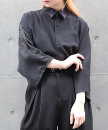 REZEN（リゼン）の「菖蒲刺繍半袖シャツ（シャツ/ブラウス）」