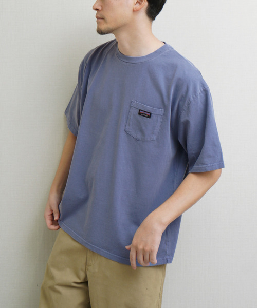 GERRY(ジェリー)の「GERRY 天竺胸ポケットピグメントTシャツ(Tシャツ/カットソー・メンズ・アイボリー/ピンク/ブルー/ブラック・MEDIUM/X-LARGE/LARGE)」の4枚目の写真