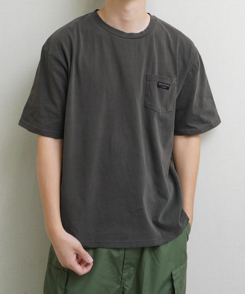 GERRY(ジェリー)の「GERRY 天竺胸ポケットピグメントTシャツ(Tシャツ/カットソー・メンズ・アイボリー/ピンク/ブルー/ブラック・MEDIUM/X-LARGE/LARGE)」の3枚目の写真
