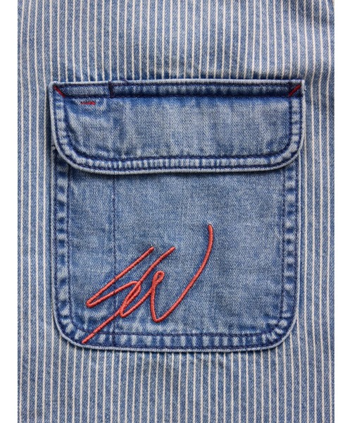 GAP(ギャップ)の「Gap × Sean Wotherspoon リラックスフィット レールロード デニムシャツ(シャツ/ブラウス・メンズ・ブルー・L/XS/XL/M/S)」の3枚目の写真