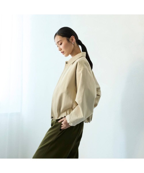 COMMON＋HAUS（コモンハウス）の「バルーンフォルム　クロップドブルゾン（ブルゾン・レディース・ブラック/ベージュ/ブラウン・FREE）」の6枚目の写真