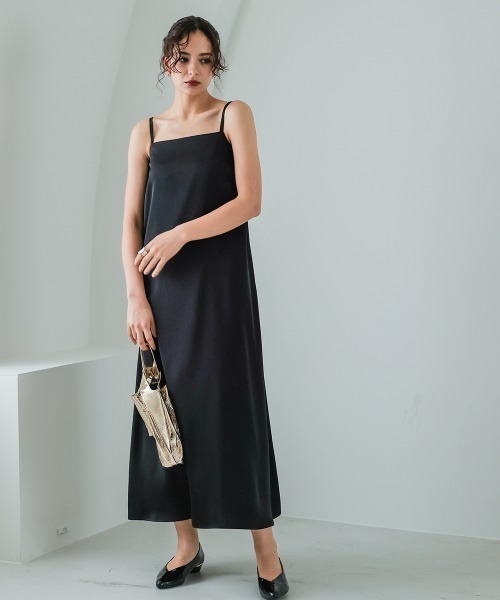 Callarus（カラルス）の「【セットアップ】刺繍デザインメッシュブラウス＋キャミワンピースアンサンブル［Callarus］（ワンピース・レディース・アイボリー系/ブラック系・LL/L/M/S）」の9枚目の写真