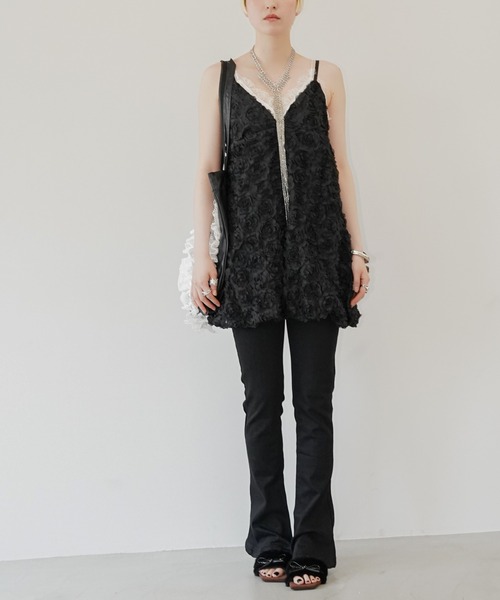 chuclla(チュクラ)の「スキニーストレッチフレアパンツ chw26s256(その他パンツ・レディース・ブラック・L/M/S)」の5枚目の写真