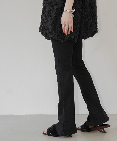 chuclla(チュクラ)の「スキニーストレッチフレアパンツ chw26s256(その他パンツ・レディース・ブラック・L/M/S)」の8枚目の写真